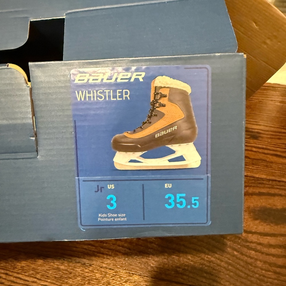 Bauer Whistler Junior Ice Skates in Brown and Black - Picture 2 of 2